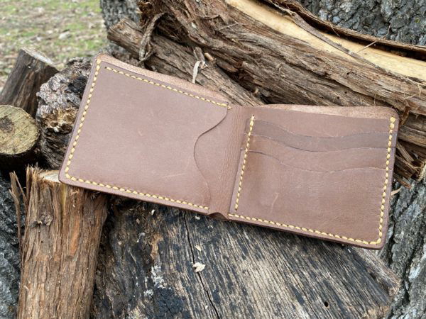 Handmade Brown Leather Wallet