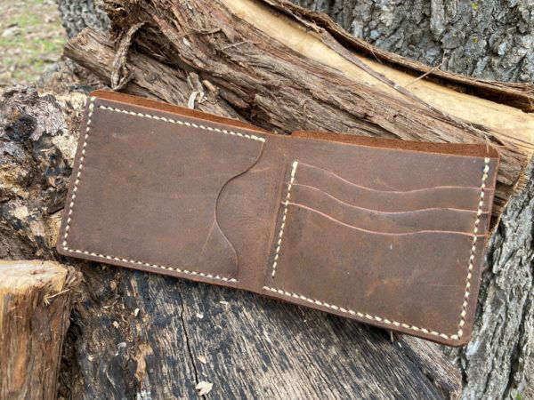 Handmade Brown Leather Wallet