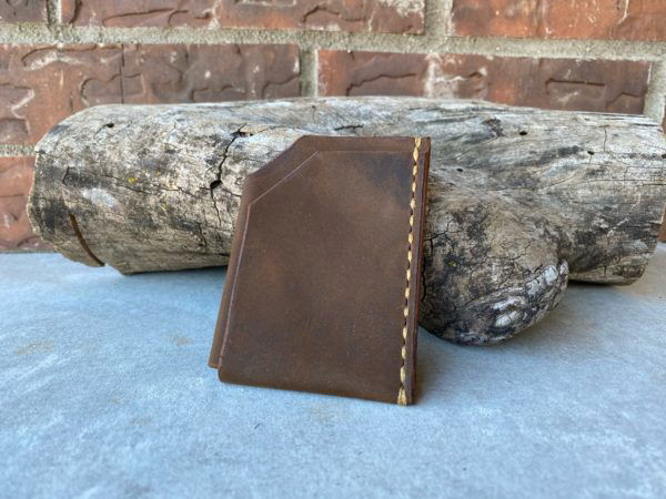Handmade Brown Leather Card Wallets