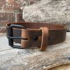 Handmade Brown Leather Belt