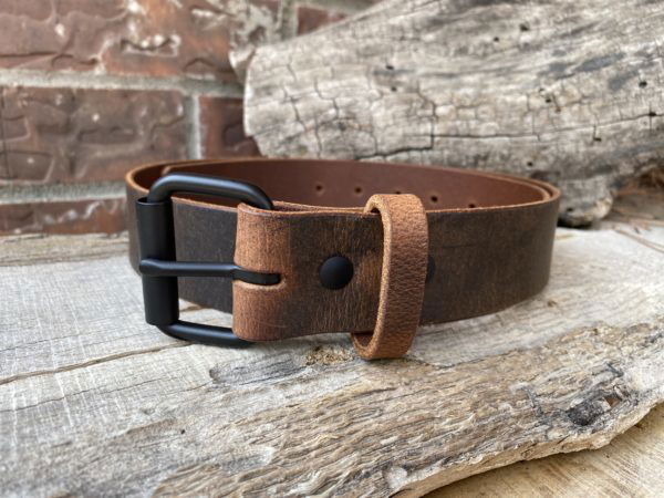 Handmade Brown Leather Belt